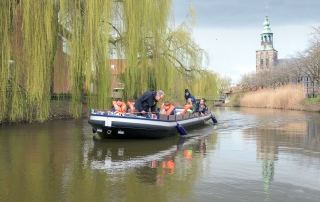 Boot auf der Vechte mit Klasse